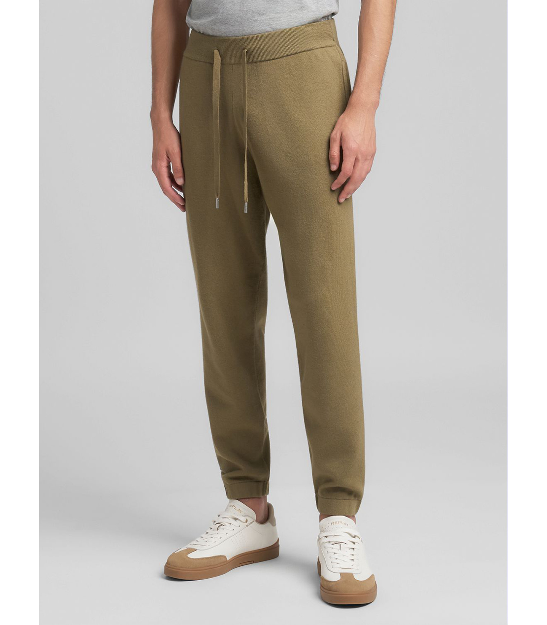 リサイクルファイバーニットジョグパンツ 詳細画像 セージメランジ 2